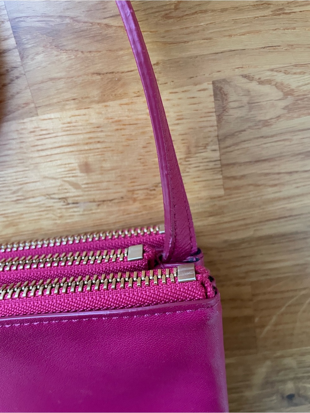 Celine Trio Small Pink Leather Crossbody Bag - Picture 6 of 16